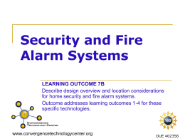 Security and Fire Alarm Systems