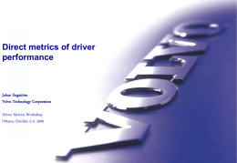 Volvo Technology - Driving Assessment Conference
