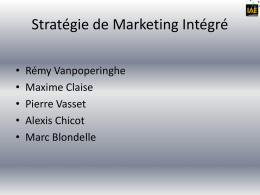 Diapositive 1 - Marketing4innovation