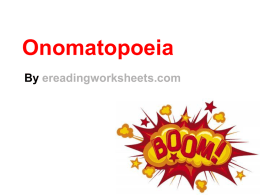 Onomatopoeia Lesson | PowerPoint Slideshow