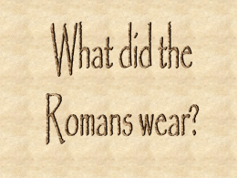 What did Romans wear