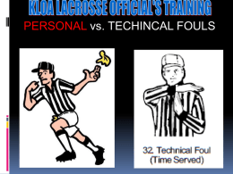 Personal vs. Technical Fouls