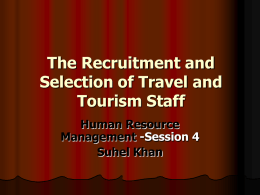 Recruitment and Selection Lecture 4