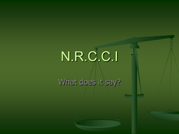 N.R.C.C.I - Social Work