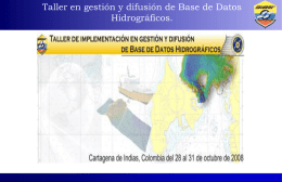 Informe Taller Datos Hidrograficos (Report Seminar