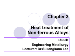 Chapter 3 Heat treatment of Non