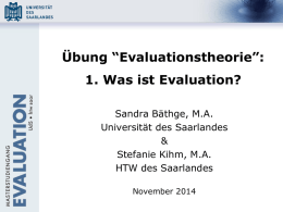 1_PPP_Was ist Evaluation_WS 14-15 - Master