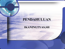 PENDAHULUAN - International Law Community
