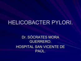 HELICOBACTER PYLORI.