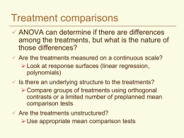 Mean Comparison Tests - Crop and Soil Science