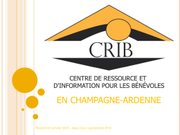 Cellule de concertation des CRIB en région Champagne