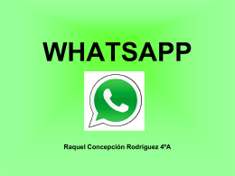 Raquel - Whatsapp - TICO