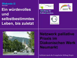 Netzwerk palliative Praxis im Diakonischen Werk Neumarkt/Oberpfalz