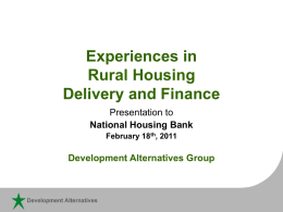 - National Housing Bank