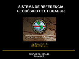 PROYECTO SIRGAS - ECUADOR - Sistema Nacional de Información