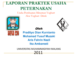 Presentasi yusuf DKK - Peternakan