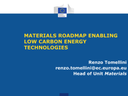 Materials roadmap enabling low carbon energy technologies