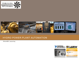 Hydro Power Plant Automation Presentation - Bitlis-MEN