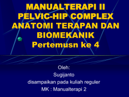 MANUALTERAPI PELVIC-HIP COMPLEX