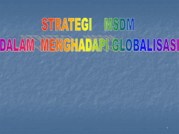TM II Strategi MSDM Dalam Menghadapi Globalisasi