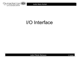 Tayangan8 IO Interface