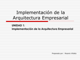 IAE sesion 1 - Arquitectura Empresarial