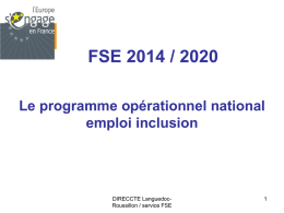Programmation FSE 2014 / 2020