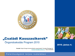 Családi Kasszasikerek Program 2010