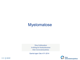 Nina Gulbrandsen – Diagnosen myelomatose