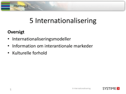 Internationalisering