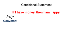 Conditional Statements Review
