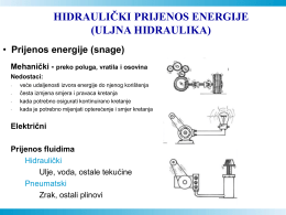 hidraulički prijenos energije