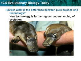 10.5 Evolutionary Biology Today