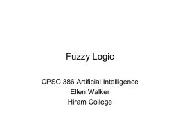 Fuzzy Logic - Hiram College