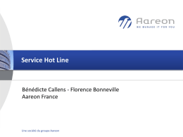 Service Hot Line - Aareon Kongress