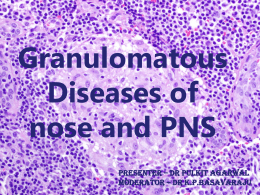 Granulomatous Diseases of Nose