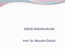 04 Kasım 2013 tarihinde Prof.Dr.Mücahit Öztürk tarafından verilen
