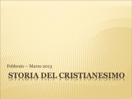 STORIA DEL CRISTIANESIMO