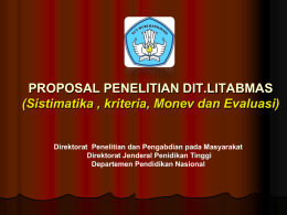 Proposal DIKTI 2011