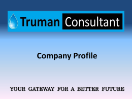 Sejarah Truman Consultant
