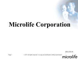 Products - Microlife