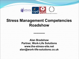 Stress Management Competencies Roadshow