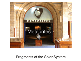 Meteorites - Ka`u Science