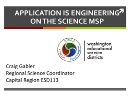 application is engineering on the science msp