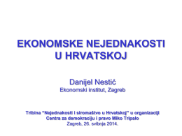 Ekonomske nejednakosti – Danijel Nestić