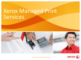on Xerox Managed Print Services