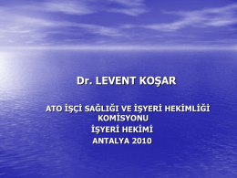 Dr. LEVENT KOŞAR