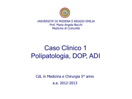 Attivit&agrave; Interattiva 1 - Facolt&agrave; di Medicina e Chirurgia