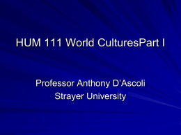 HUM 111 - Course Powerpoint Intro