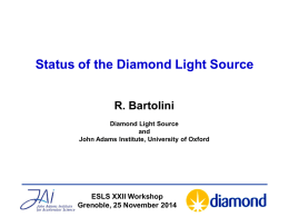 Diamond Light Source status